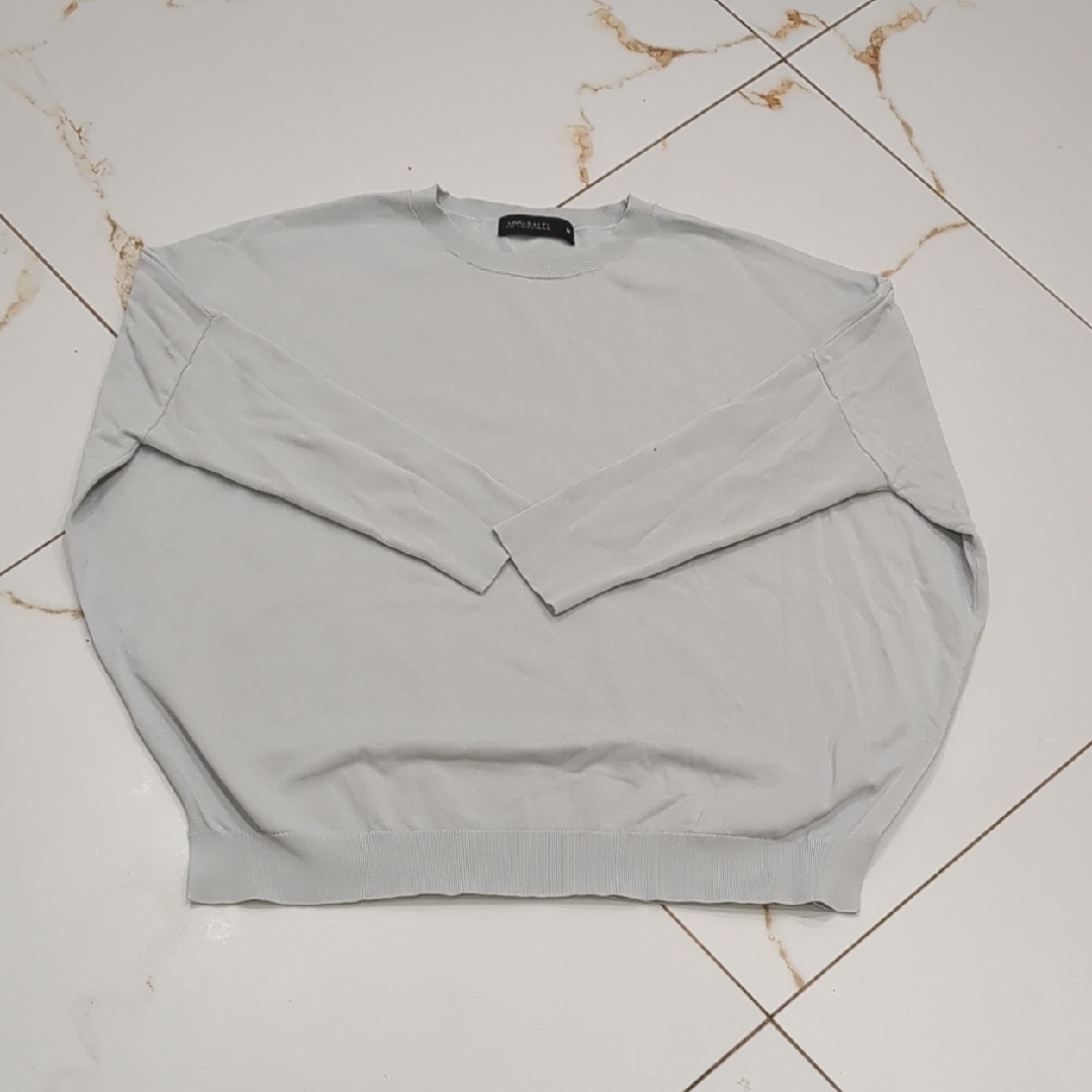 Apparel Size Medium Oversized Sky Blue Drop Sleeve Crewneck Sweater